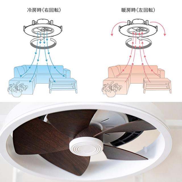 パネライトサーキュレーター JE-CF030 6〜10畳用 LEDシーリングファン シーリングライト LEDライトの中にサーキュレーターファンが内蔵されたシーリングライト 昼白色、電球色の7段階調色他、10段階調光 パネライトで光を面全体に拡散 リモコン付き_8