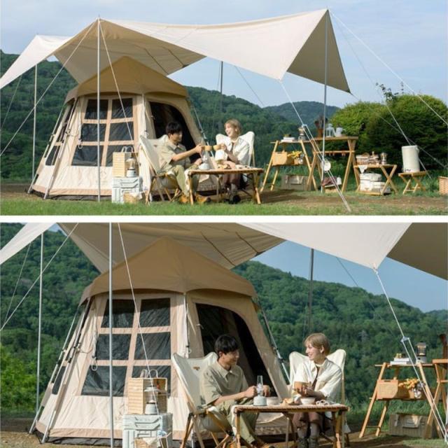 Smore スモア Latte Lodge ラテロッジ ワンタッチTCテント 組立簡単な