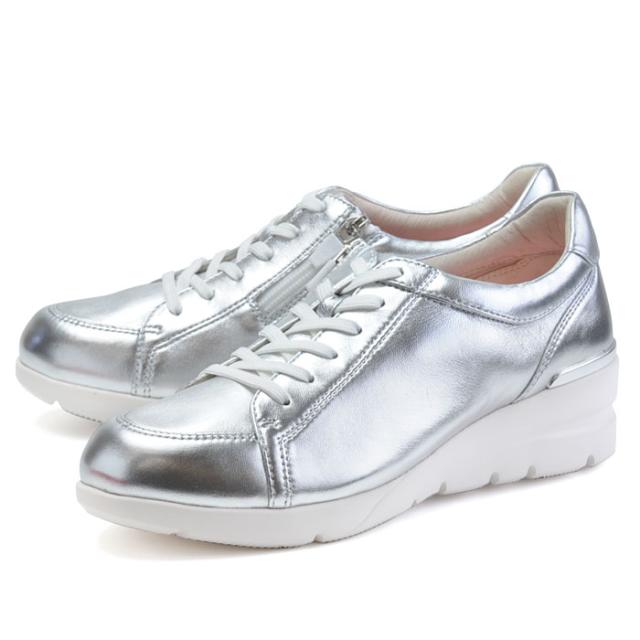 フィットジョイ Fitjoy Fj 033 シルバー メタリック 銀 スニーカー レディース ウォーキングシューズ 軽量 レザーシューズ シープスキンの通販はau Pay マーケット 激安セール開催中 靴のアポロプラス
