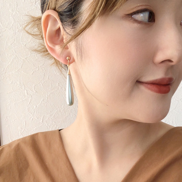 パール ドロップ ピアス イヤリング ホワイト ピンク ブルー グリーン おしゃれ ベーシック シンプル 二次会 パーティ 結婚式 春 夏 韓国の通販はau Pay マーケット アクセサリー通販 Glam