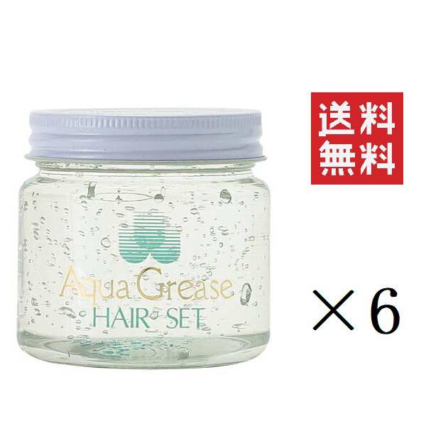 クーポン配布中!! 【イチオシ】パール化研 アクアグリース ヘアーセット ソフト 160g×6個セット まとめ買い ウォーターポマード ウェット感 無着色 無香料の通販は