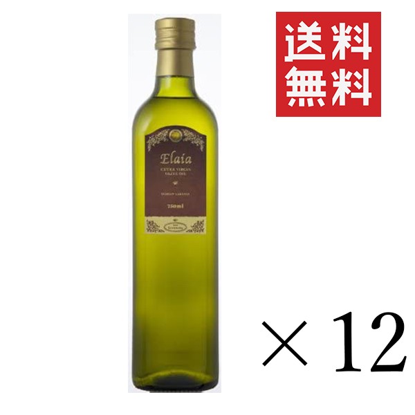 クーポン配布中!! そらみつ株式会社 EXエライアレッド 750mL(687g)×12本セット まとめ買い エクストラバージンオリーブオイル 油 瓶 調