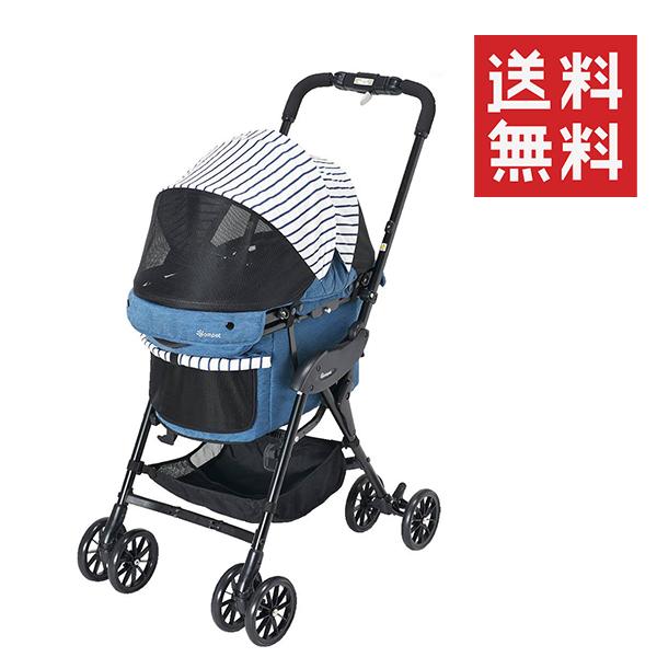 クーポン配布中!! コムペット ミリミリ ＥＧ ロング デニムブルー 犬 カート キャリー お散歩 ペット 持ち運び可能 おしゃれの通販は