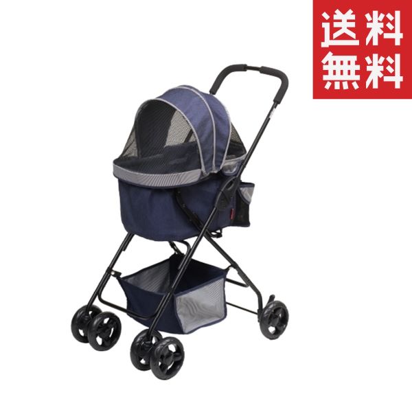 クーポン配布中!! ジェックス GEX わんわんカート スーパーライト デニム柄 耐荷重8kg ペット 犬 バギー キャリーの通販は