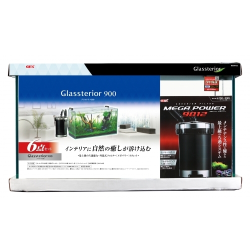 クーポン配布中!! ジェックス グラステリア 900 6点セット 水槽