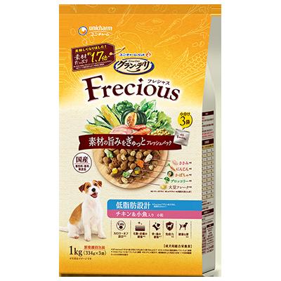 【8個セット】ユニ・チャーム グラン・デリ Frecious 低脂肪設計 チキン&amp;小魚入り