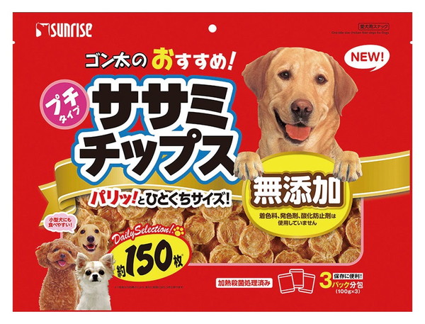 【15個セット】マルカン ゴン太のおすすめササミチップス300g(約150枚)