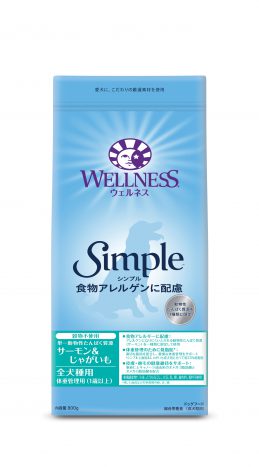 【6個セット】ウェルペット・ジャパン ウェルネスシンプル 全犬種用 体重管理用 サーモン&じゃがいも 1.8kg