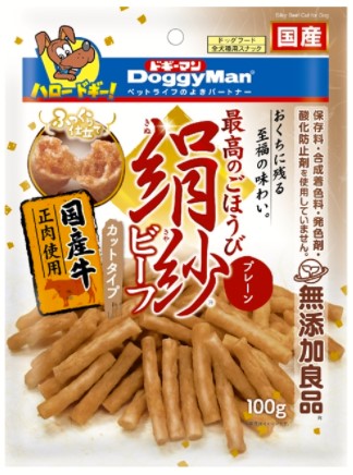 【48個セット】 ドギーマンハヤシ ドギーマン絹紗ビーフカットタイププレーン100g