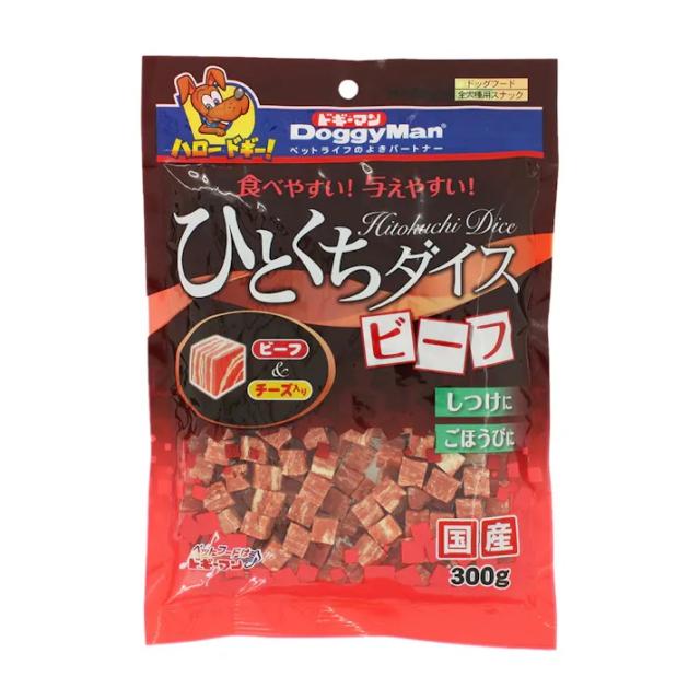 【48個セット】ドギーマンハヤシ ドギーマンひとくちダイスビーフ300g