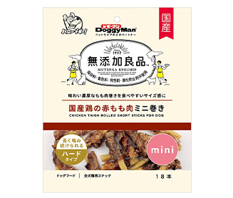 【36個セット】ドギーマンハヤシ 無添加良品 国産 鶏赤もも肉ミニ巻 18本
