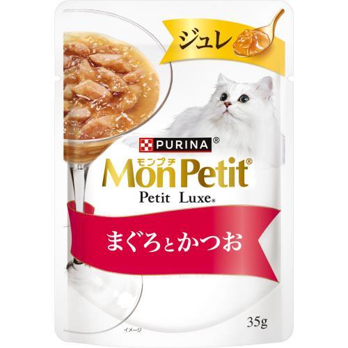 【96個セット】ネスレ日本  モンプチプチリュクスジュレまぐろとかつおの鯛添え35g