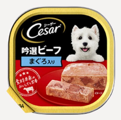 【96個セット】 マースジャパンリミテッド シーザー吟選ビーフまぐろ入り100g