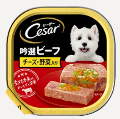 【96個セット】 マースジャパンリミテッド  シーザー吟選ビーフチーズ・野菜入り100g