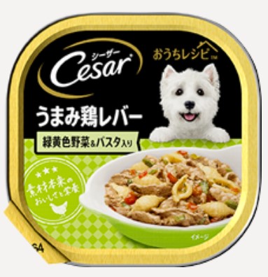 【96個セット】 マースジャパンリミテッド  シーザーおうちレシピうまみ鶏レバー緑黄色野菜＆パスタ入り100g