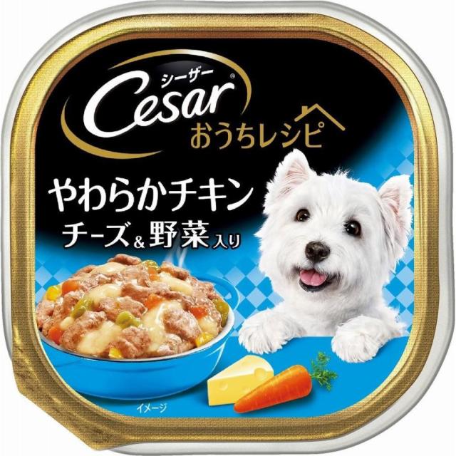 【96個セット】 マースジャパンリミテッド シーザーおうちレシピやわらかチキンチーズ＆野菜入り100g
