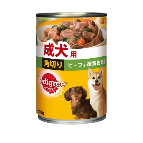 【24個セット】マースジャパンリミテッド ペディグリー成犬用角切りビーフ＆緑黄色野菜400g