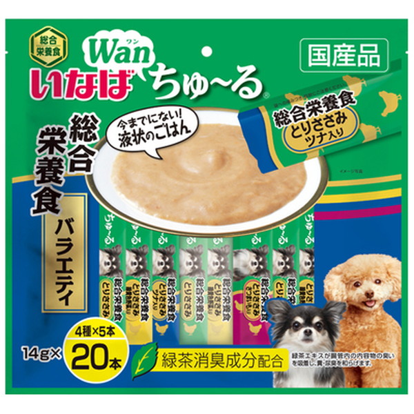 【16個セット】いなばペットフード ちゅ〜る 総合栄養食 バラエティ 20本入り