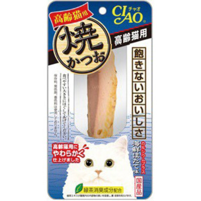 【36個セット】いなばペットフード CIAO焼かつお高齢猫用海鮮ほたて味1本