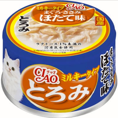【36個セット】いなばペットフード CIAOとろみミルキータイプまぐろ・ささみほたて味80g