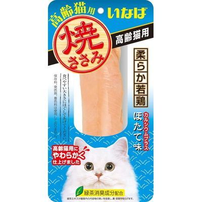 【36個セット】いなばペットフード 焼ささみ 高齢猫用 ほたて味 1本 4,308円