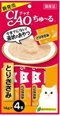 【48個セット】いなばペットフード  CIAOちゅ〜るとりささみ14g×4本