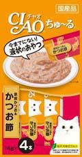 【24個セット】いなばペットフード  CIAOちゅ〜る宗田かつお＆かつお節14g×4本
