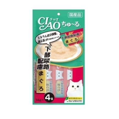 【48個セット】いなばペットフード CIAOちゅ〜る下部尿路配慮まぐろ14g×4本