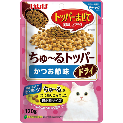【48個セット】いなばペットフード ちゅ〜るトッパードライかつお節味120g