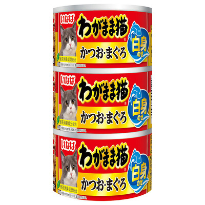 【36個セット】わがまま猫白身のせ3缶かつお・まぐろ140g×3