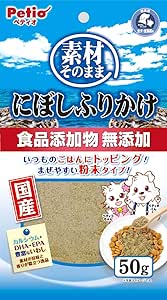 【30個セット】ペティオ素材そのままにぼしふりかけ50g
