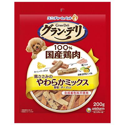 【60個セット】グラン･デリきょうのごほうびやわらかささみミックス野菜･チーズ入り200g