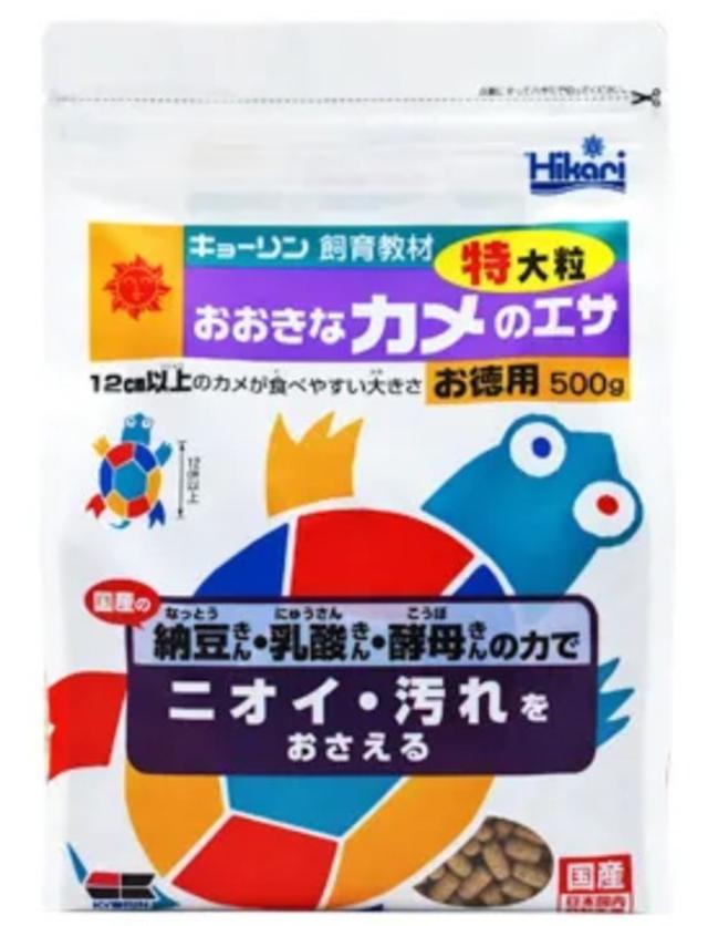 【24個セット】キョーリン ひかりおおきなカメのエサ特大粒500g