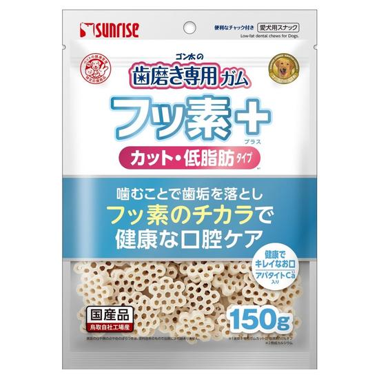【12個セット】マルカン サンライズ ゴン太の歯磨き専用ガムフッ素プラスカットアパタイトカルシウム入り低脂肪150g