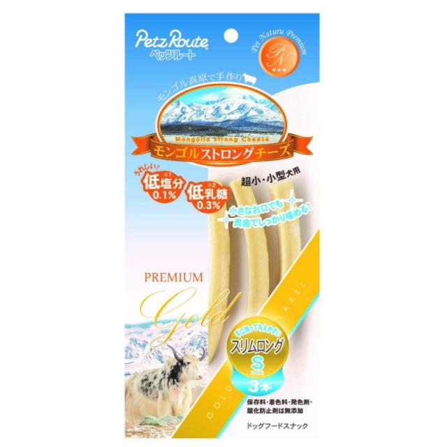クーポン配布中!! 【36個セット】ペッツルート モンゴルストロング モンゴルストロングチーズスリムロングS3本