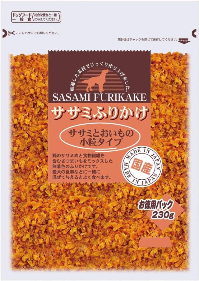 【36個セット】九州ペットフード ふりかけお買い得ふりかけ鶏ささみとおいも小粒タイプ230g