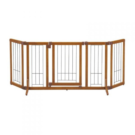 リッチェル ペット用木製おくだけドア付ゲートMブラウン