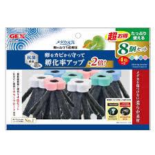 【3個セット】ジェックス ジェックスメダカ元気卵のお守り産卵床白青緑ピンク8個入