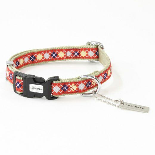 【6個セット】ペティオ Add.Mate アーガイルカラー S レッド