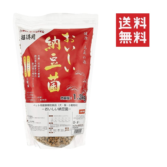 【3個セット】オフィスピースワン ドクターズチョイス おいしい納豆菌 1.3kg ペット 栄養補助 犬猫