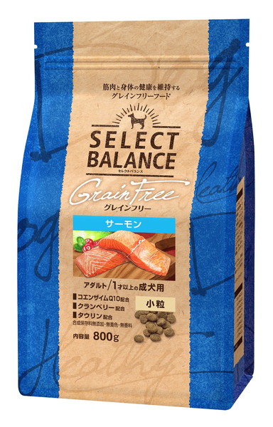 【3個セット】ベッツ・チョイス・ジャパン セレクトバランス グレインフリー アダルト サーモン 小粒 1才以上 成犬用 800g