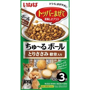 【48個セット】ちゅ〜るボールとりささみ軟骨入り10g×3袋