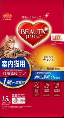 【8個セット】 日本ペットフード  ビューティープロ キャット 成猫用 チキン味 1.5kg