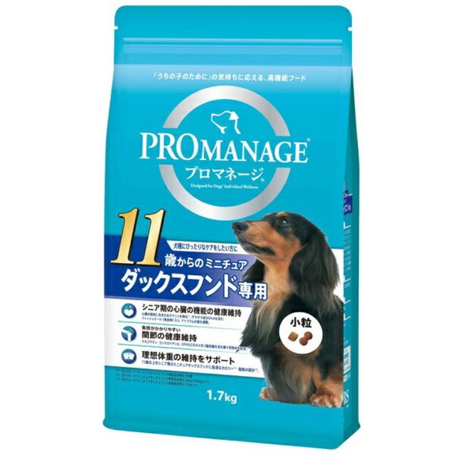 【6個セット】マースジャパンリミテッド プロマネージ 11歳から ミニチュアダックスフンド専用 1.7kg