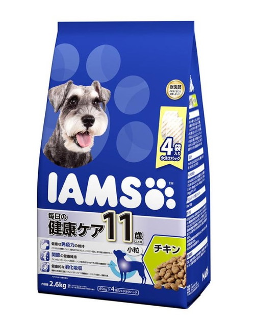 【4個セット】アイムス 毎日の健康ケア チキン 小粒 11歳以上用 2.6kg
