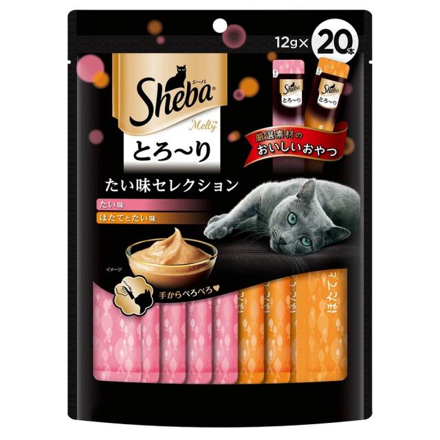 【20個セット】 マースジャパンリミテッドシーバ とろ〜り メルティ たい味セレクション 12ｇ×20本