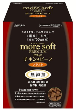 【12個セット】ペティオ　Add.Mate  moresoftプレミアムチキン＆ビーフアダルト600g