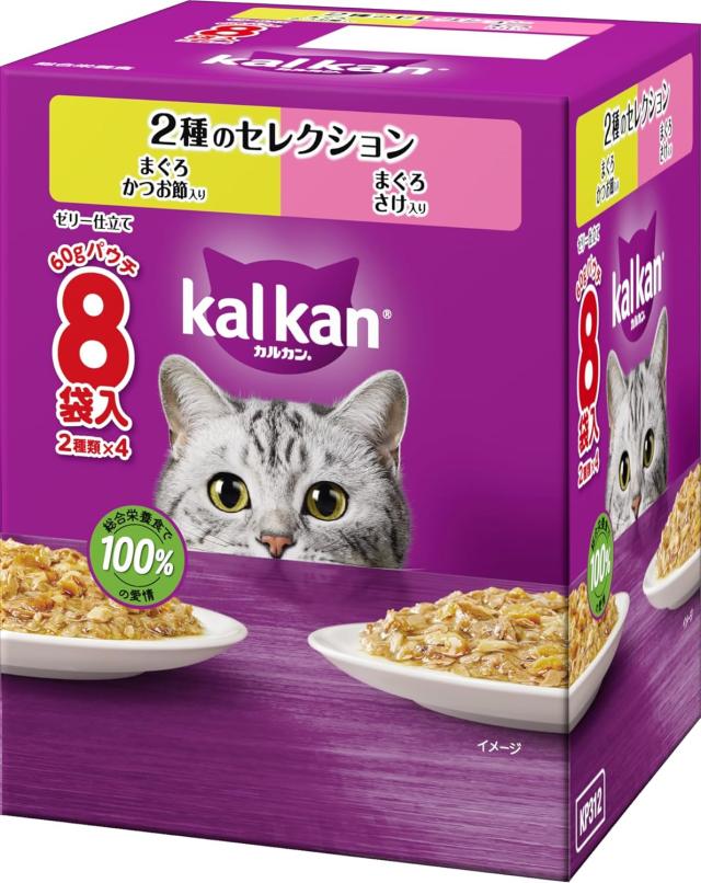 【20個セット】 マースジャパンリミテッド カルカンパウチ 2種のセレクション まぐろかつお節入り まぐろさけ入り 60g×8