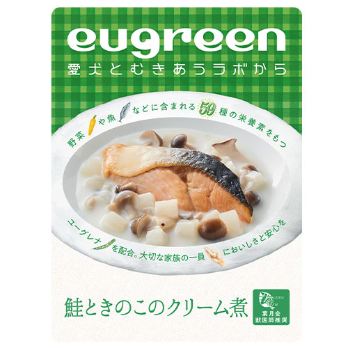 【10個セット】 阪急ハロードッグ eugreen　お野菜たっぷりシリーズお惣菜　鮭ときのこのクリーム煮 100g