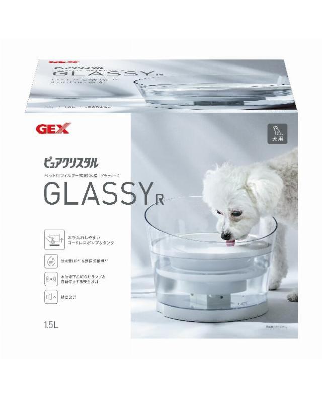 【8個セット】ジェックス　ピュアクリスタルグラッシーR犬用1.5L白